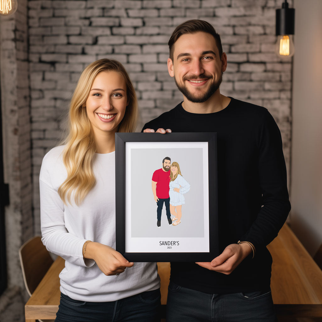 Custom Couples Full Body Portrait