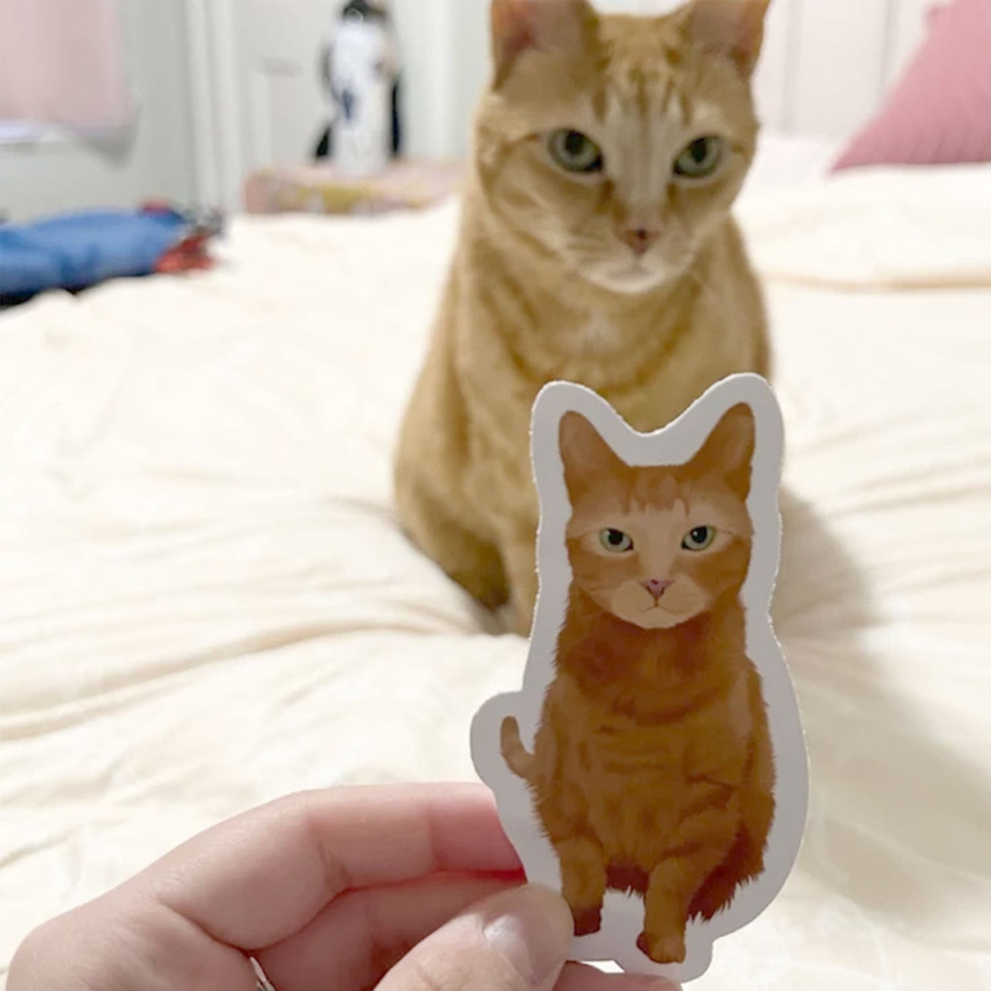 Custom Cat Portrait Stickers