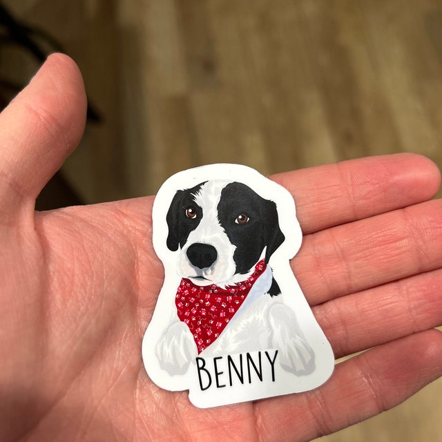 Personalized Dog Face Stickers