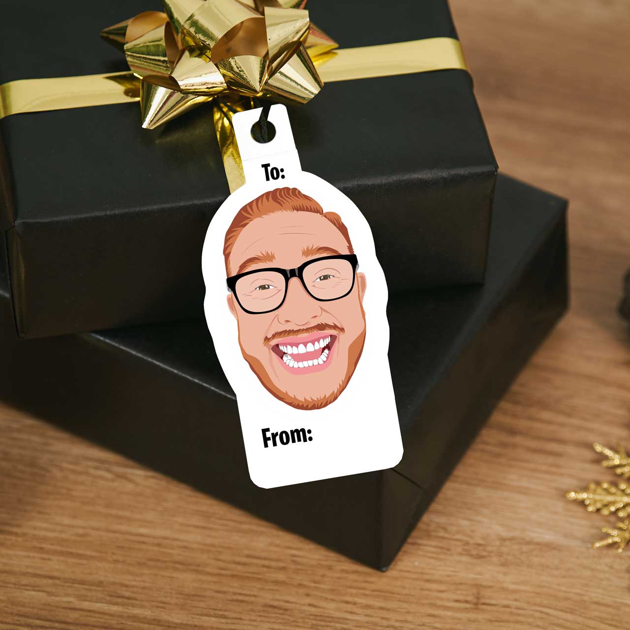 Personalized Face Gift Tags - Stickers