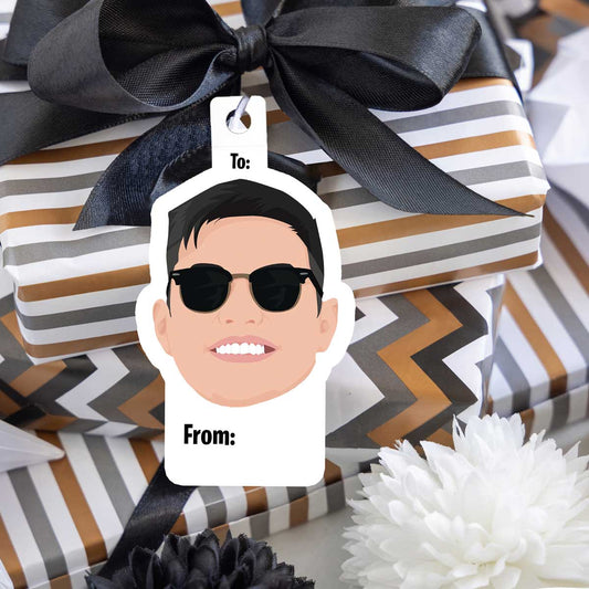 Personalized Face Gift Tags - Stickers