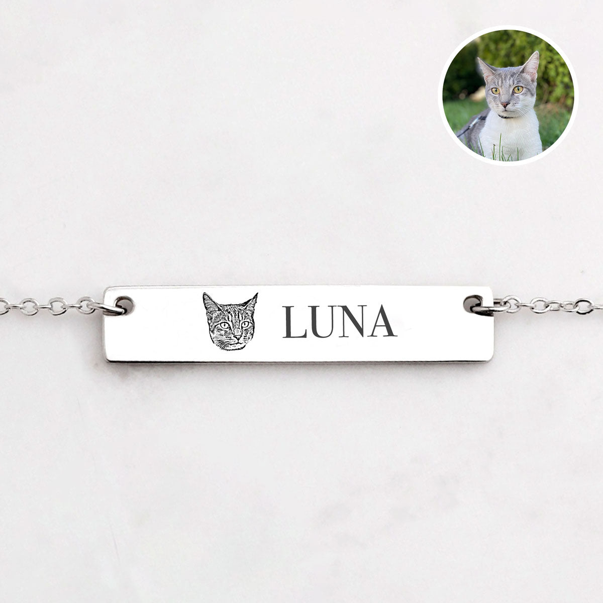 Personalized Pet Bar Necklace