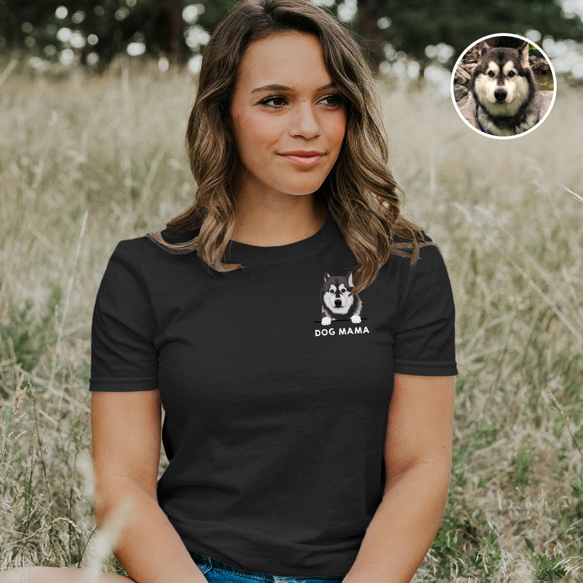 Custom Dog Mama Personalized T-shirt