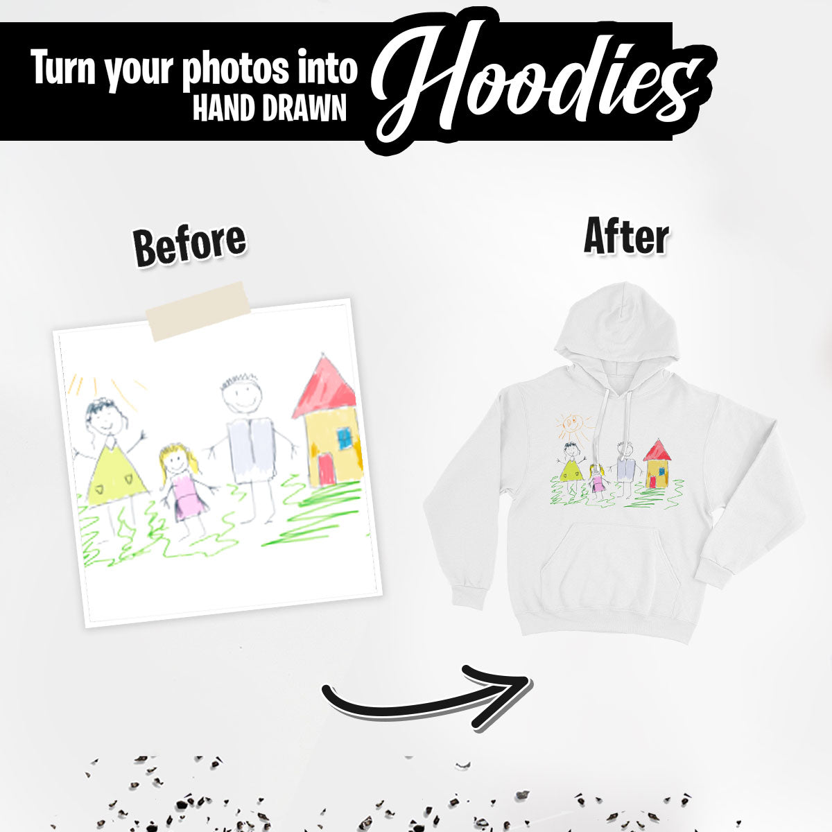 Custom Child Drawing Hoodie