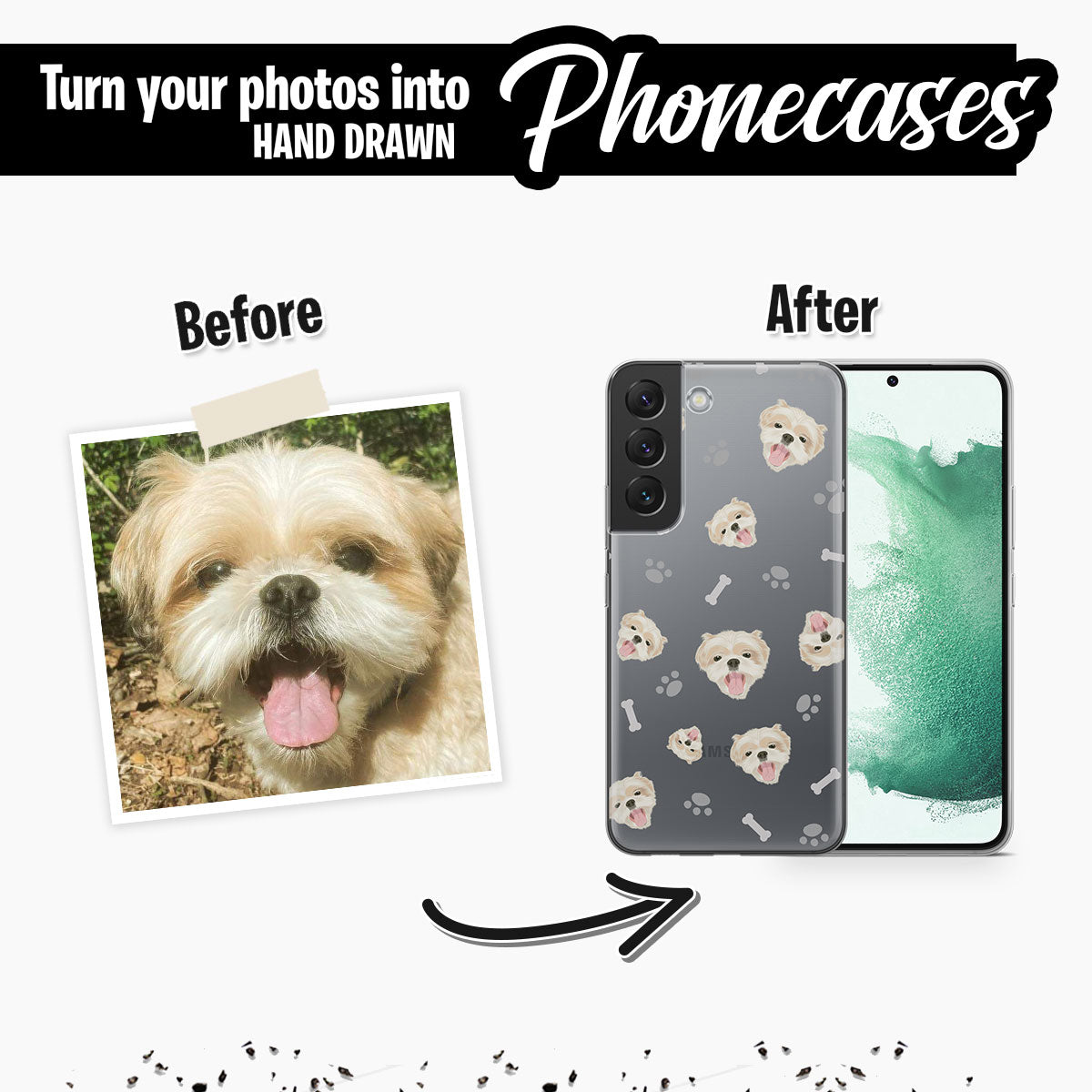 Custom Dog Face Phone Case