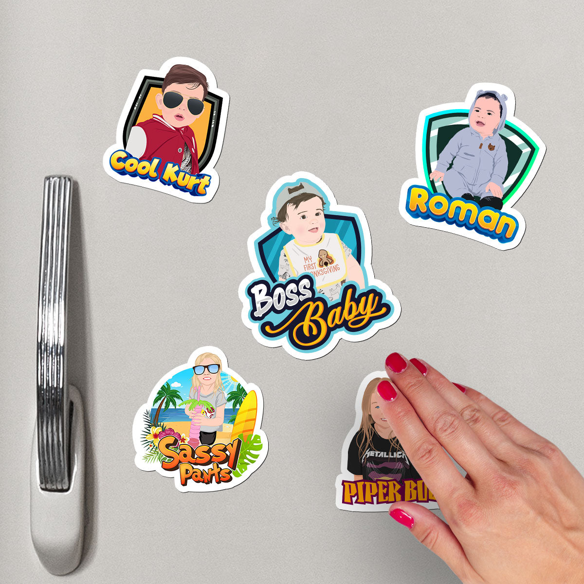 Turn Photos into Custom Drawn Magnets