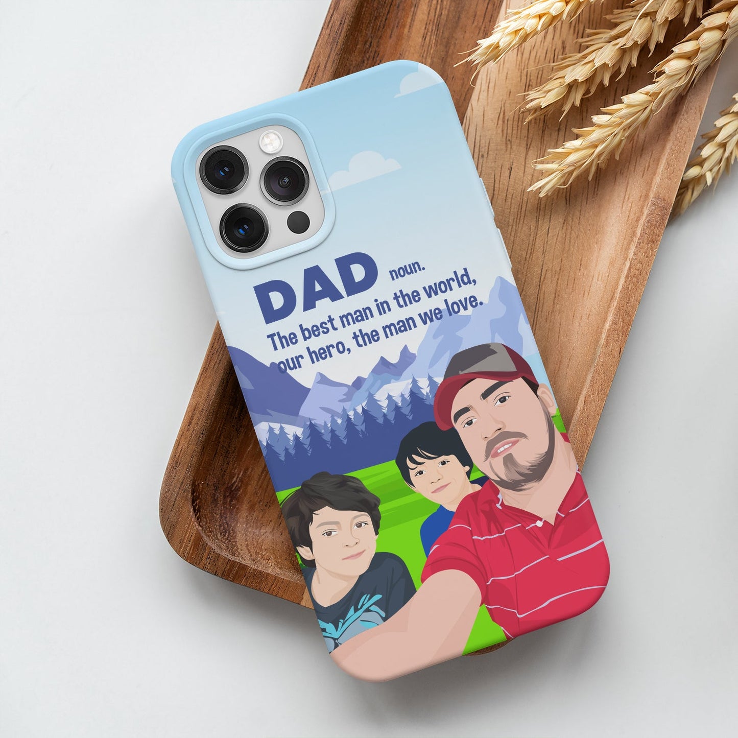 My Dad is My Hero Phone Case Personalized